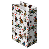 馬の西部のロデオの女性のカーボーイ スモールペーパーバッグ (正面アングル)