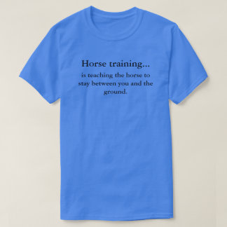 馬の訓練対horsemanship tシャツ