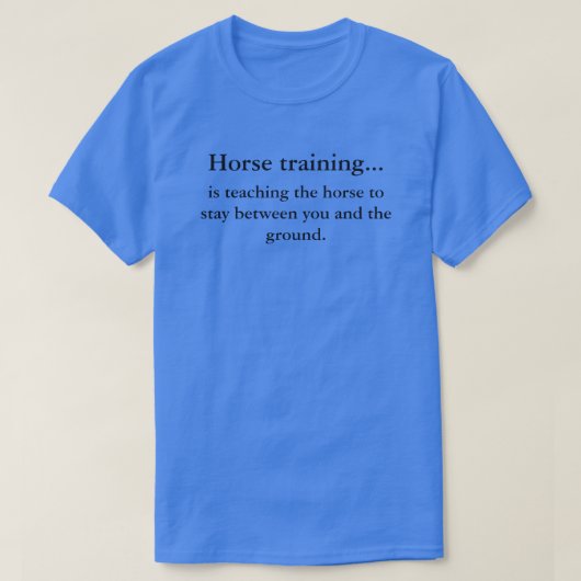 馬の訓練対horsemanship tシャツ (デザイン正面)