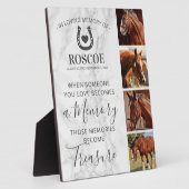 馬の記念品 – ウマ科の写真 フォトプラーク (側面)