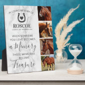 馬の記念品 – ウマ科の写真 フォトプラーク (側面)