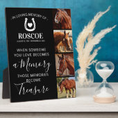 馬の記念品 – ウマ科の フォトプラーク (側面)