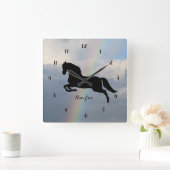 馬の記念壁時計 スクエア壁時計 (ホーム)