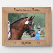 馬の記念永遠に私たちのハートで馬写真 フォトプラーク (正面)