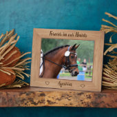 馬の記念永遠に私たちのハートで馬写真 フォトプラーク (側面)