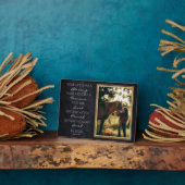 馬の記念碑ペットロス記念馬の写真 フォトプラーク (側面)