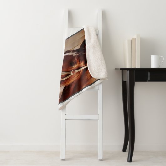 馬の記念 – 大理石の写真立て シェルパブランケット (インサイチュ)