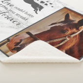 馬の記念 – 大理石の写真立て シェルパブランケット (3/4)