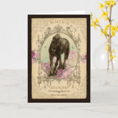 馬の詩 – グリーティングカード (黄色い花)