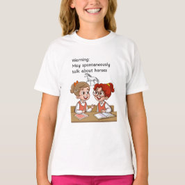 馬の話しよう Tシャツ
