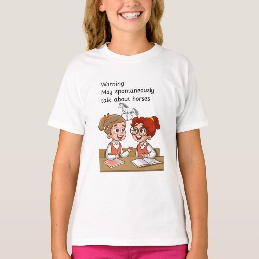 馬の話しよう Tシャツ (正面)