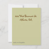 馬の誕生日の招待状 招待状 (裏面)