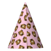 馬の誕生日パーティーピンク パーティーハット (裏面)