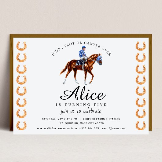 馬の誕生日パーティー招待馬のパーティー 招待状