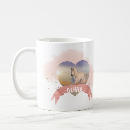 馬の誕生日パーティー コーヒーマグカップ (左)