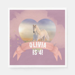 馬の誕生日パーティー スタンダードランチョンナプキン