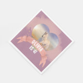 馬の誕生日パーティー スタンダードランチョンナプキン (角)