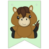 馬の誕生日パーティー バンティングフラッグ (第1の旗)