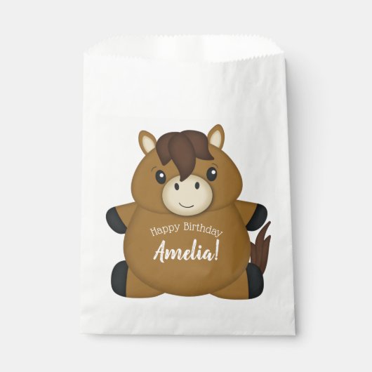 馬の誕生日パーティー フェイバーバッグ (正面)
