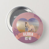 馬の誕生日パーティー 缶バッジ (正面&裏面)