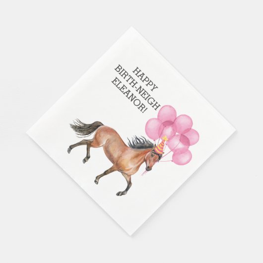 馬の誕生日// Oh Hayそれはあなたの誕生の中で スタンダードランチョンナプキン (角)