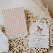 馬の赤ちゃんのお祝い招待状 招待状