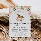 馬の赤ちゃんのお祝い招待状 招待状