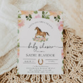 馬の赤ちゃんのお祝い招待状 招待状