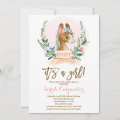 馬の赤ちゃんシャワーガール 招待状 (正面)