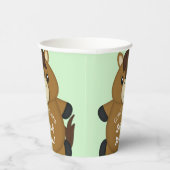 馬の赤ちゃんシャワーグリーン 紙コップ (右)