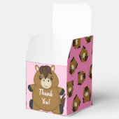 馬の赤ちゃんシャワーピンクの女の子 フェイバーボックス (オープン)