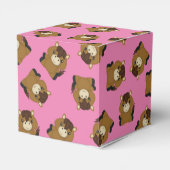 馬の赤ちゃんシャワーピンクの女の子 フェイバーボックス (裏面サイド)