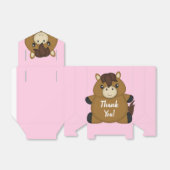 馬の赤ちゃんシャワーピンクの女の子 フェイバーボックス (折り畳みなし)