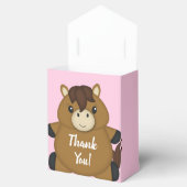 馬の赤ちゃんシャワーピンクの女の子 フェイバーボックス (オープン)