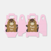 馬の赤ちゃんシャワーピンクの女の子 フェイバーボックス (折り畳みなし)