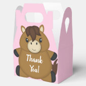 馬の赤ちゃんシャワーピンクの女の子 フェイバーボックス (オープン)