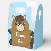 馬の赤ちゃんシャワーブルーボーイ フェイバーボックス (オープン)