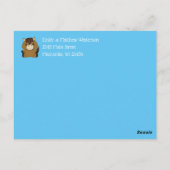 馬の赤ちゃんシャワーブルーボーイ ポストカード (裏面)