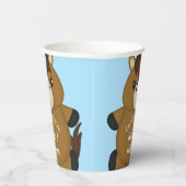 馬の赤ちゃんシャワーブルーボーイ 紙コップ (右)