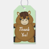 馬の赤ちゃんシャワー ギフトタグ (正面)