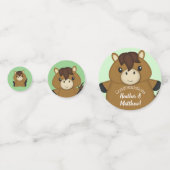 馬の赤ちゃんシャワー コンフェッティ (正面)