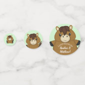 馬の赤ちゃんシャワー コンフェッティ (裏面)