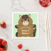 馬の赤ちゃんシャワー スタンダードカクテルナプキン (インサイチュ)