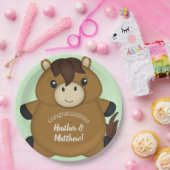 馬の赤ちゃんシャワー ペーパープレート (パーティー)