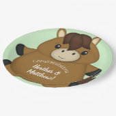 馬の赤ちゃんシャワー ペーパープレート (アングル)