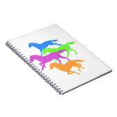 馬の走色 – 背景色を選択 ノートブック (右側)