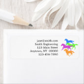 馬の走色 – 背景色を選択 ラベル (インサイチュ)