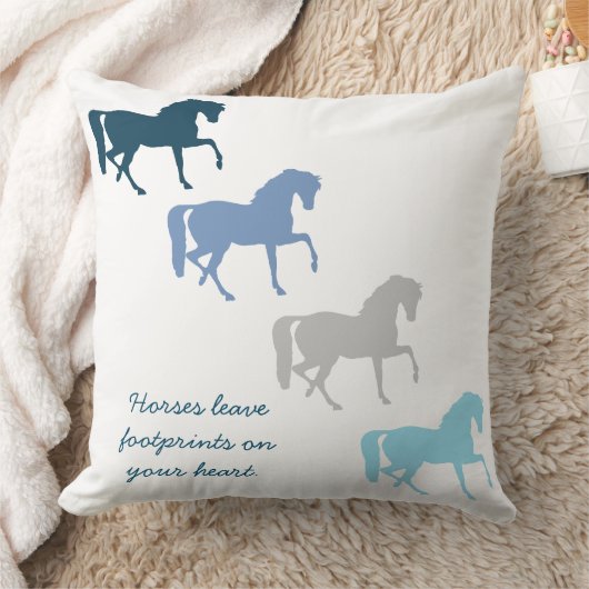 馬の足跡 クッション (ブランケット)