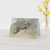 馬の跳躍は カード (黄色い花)