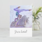 馬の跳躍パーティー招待状 招待状 (スタンド正面)